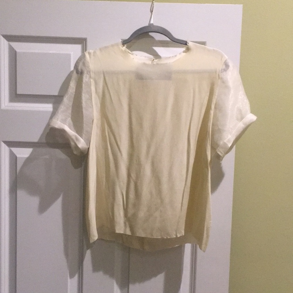 Silk and gauze top